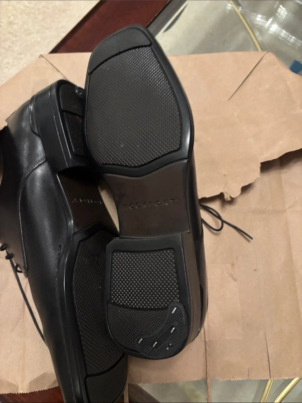 Rockport Classic  Men’s Black Leather Lace-Up Dress Shoes